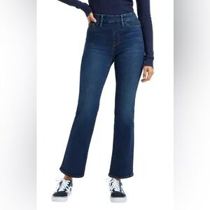 Good American POWER STRETCH PULL-ON STRAIGHT JEANS Indigo491 2X